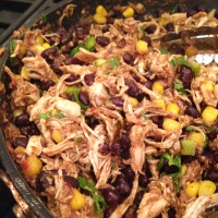 Crock Pot Taco Chicken with Black Beans and Corn