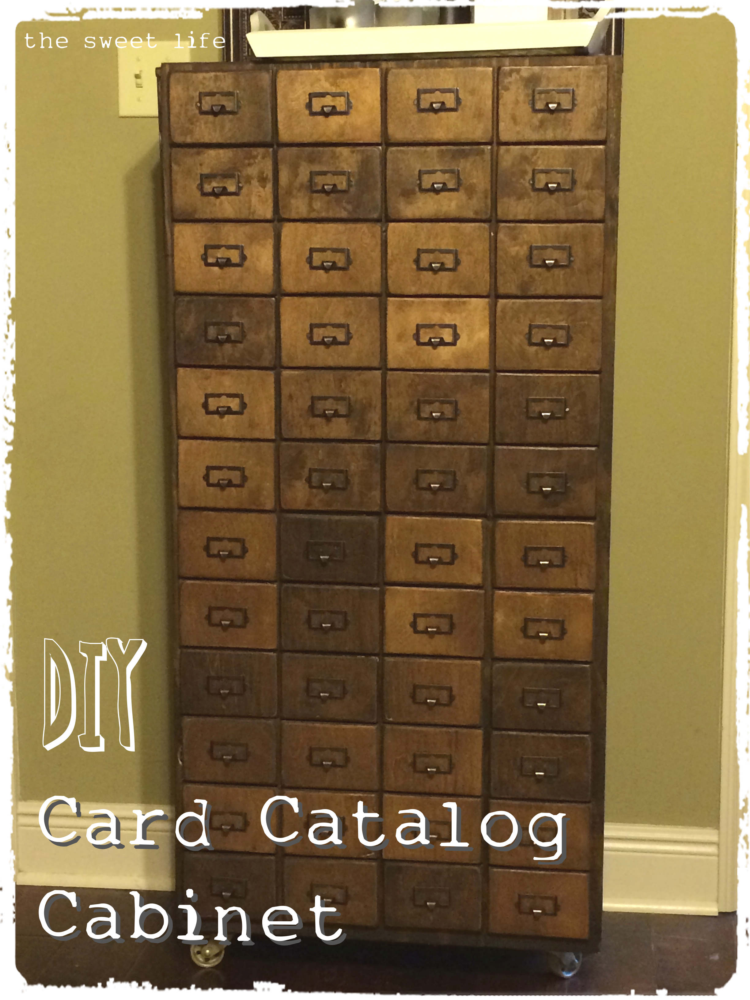 Card Catalog Cabinet The Sweet Life