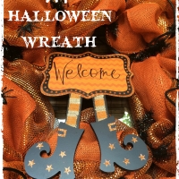 Halloween Deco Mesh Wreath